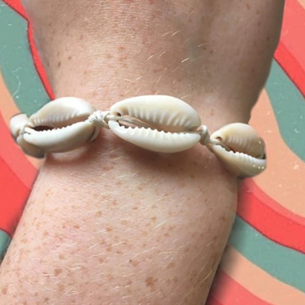 Cowrie shell bracelet